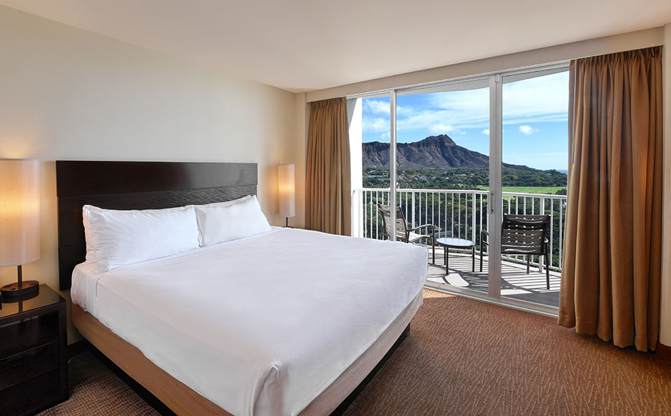 キングベッド1台のお部屋例